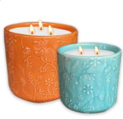 Amalfi Lg Orange Flower Ceramic