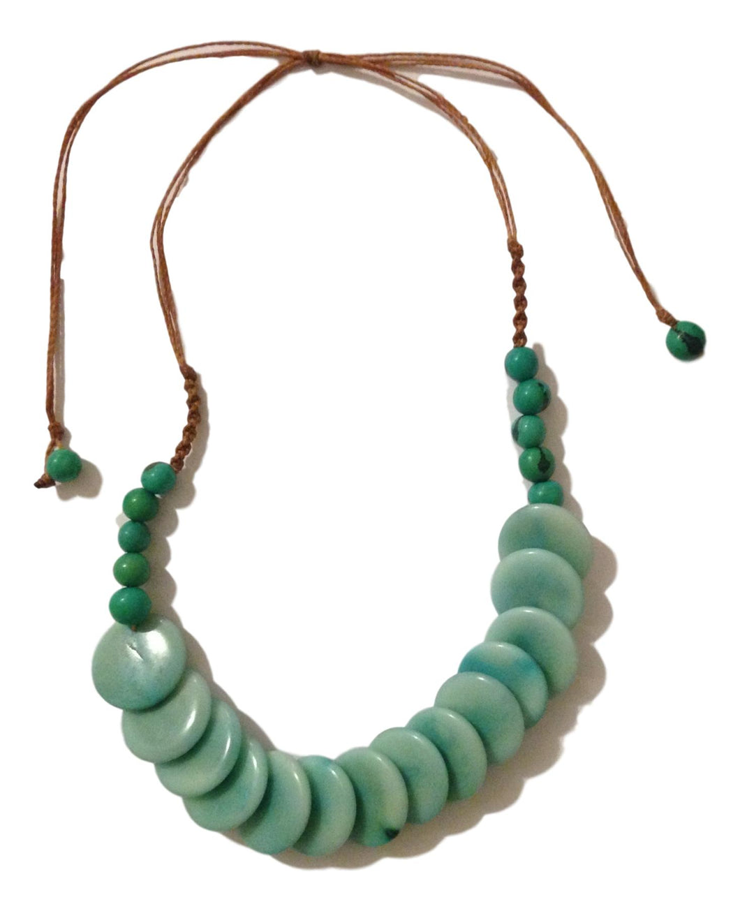 Aqua Tagua Necklace