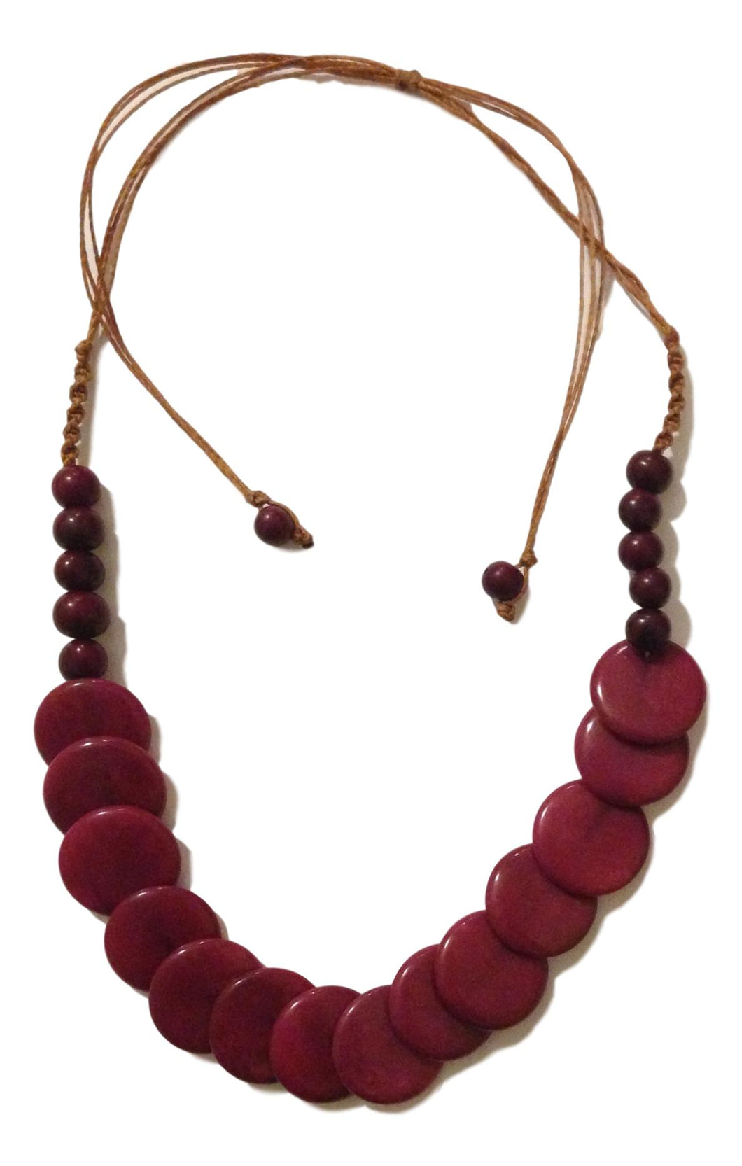 Plum Tagua Necklace